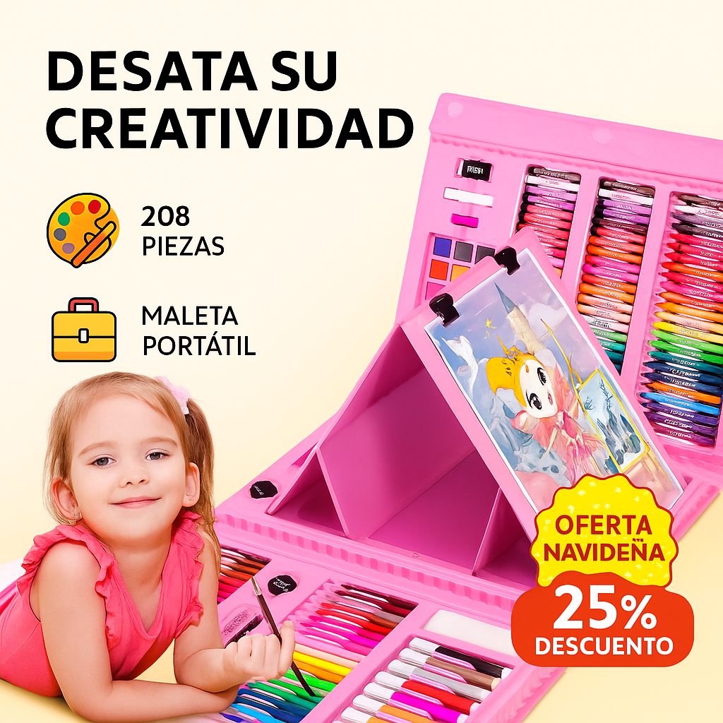 SET DE ARTE 208 PCS